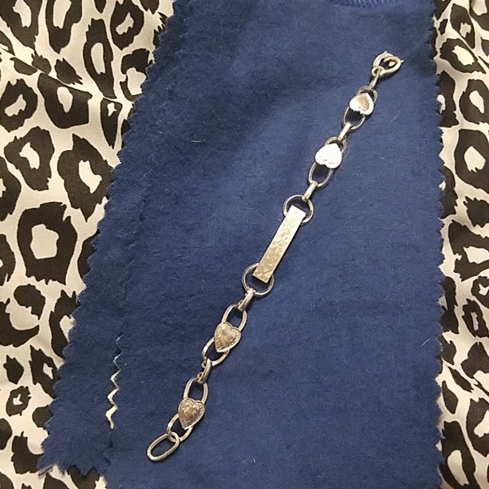 Vintage LaMode Sterling Blank ID Bracelet